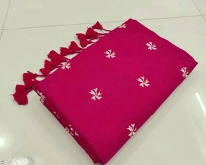 HouseOfCommon Embroidered Handloom Cotton Blend Saree