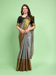 BHULAX Woven Banarasi Jacquard, Pure Silk Saree
