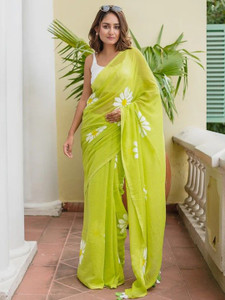 SJY Digital Print Bollywood Linen Saree