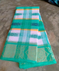p fashion Self Design Tant Pure Cotton Saree