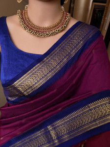 Fashion Club Collection Woven Bollywood Cotton Silk Saree