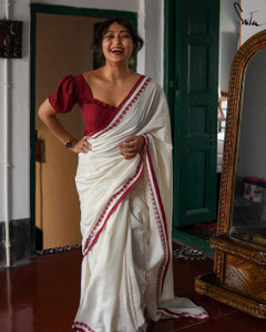 Balorampal Striped, Printed Handloom Pure Cotton Saree