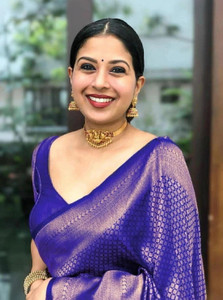 Parangi-A planet of style Woven Banarasi Cotton Silk Saree
