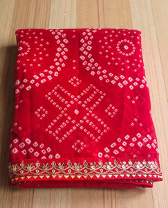 MF texo Tie-Dye Bandhani Georgette Saree