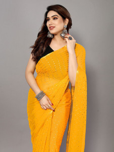 Divastri Woven, Embellished Daily Wear Chiffon Saree