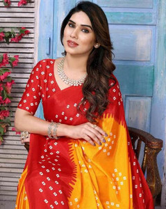 AGV Woven, Striped Bollywood Crepe, Silk Blend Saree