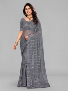 miracletex Digital Print Daily Wear Lycra Blend Saree