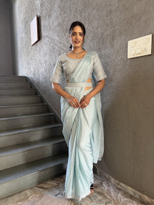 Pionex Embroidered Bollywood Pure Silk Saree