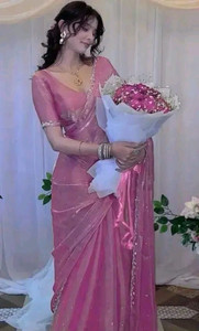 Zegoom Embellished Bollywood Jimmy Jimmy Saree
