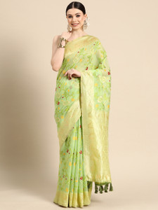 Divastri Woven Jamdani Pure Cotton Saree