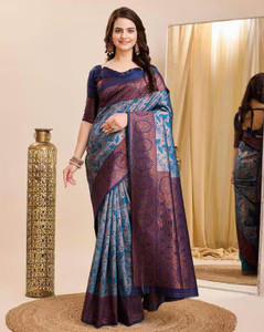 stree silk Woven, Self Design Banarasi Art Silk, Jacquard Saree