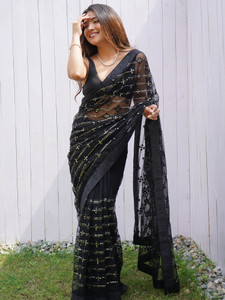 Sareemall Embellished Bollywood Net Saree