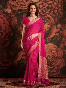 Sareemall Woven Banarasi Georgette Saree