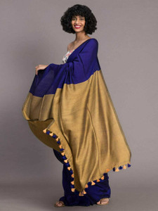kridha Self Design Bollywood Cotton Blend Saree