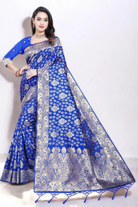 Pikham Self Design Banarasi Art Silk Saree