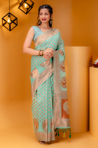 MIMOSA Woven Banarasi Art Silk Saree