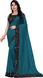 Snehdeep Embellished Bollywood Lycra Blend Saree