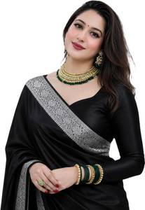 Alrosh Woven Banarasi Satin Saree