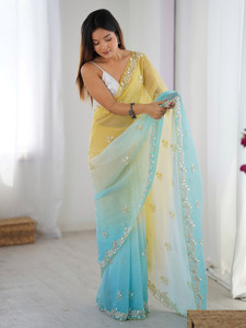 ANOUK Embellished Bollywood Chiffon Saree