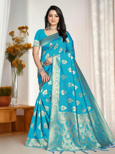 Pikham Woven Banarasi Jacquard Saree