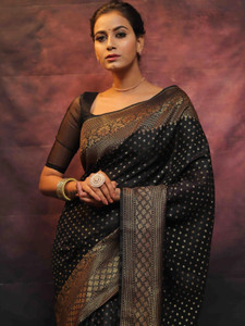 Divastri Woven Kanjivaram Pure Silk, Art Silk Saree