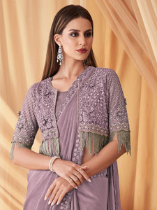 Sareemall Embellished Bollywood Georgette Saree