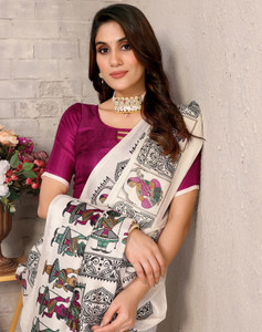 YASHIKA Printed Bollywood Art Silk Saree