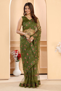 PATLANI STYLE Embroidered Bollywood Net Saree