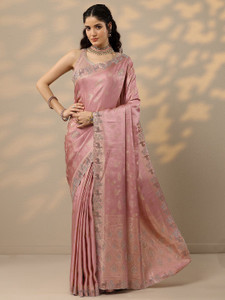 LIBAS Woven Daily Wear Silk Blend Saree