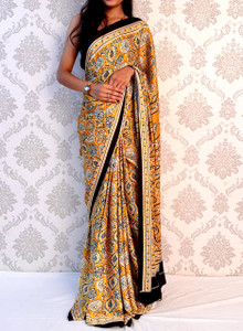 SACCHIYAYY Printed Bollywood Satin Saree