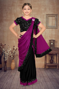 HARPITA Embellished Bollywood Lycra Blend Saree