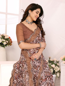 TTH Printed Bollywood Georgette Saree