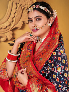 Divastri Woven Patola Silk Blend Saree