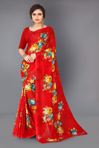 SHUBHSWAR Floral Print Daily Wear Georgette Saree