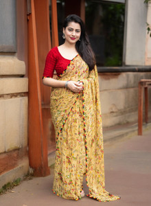 TTH Printed Bollywood Georgette Saree