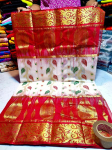 Tant tasar Woven Tant Cotton Silk Saree