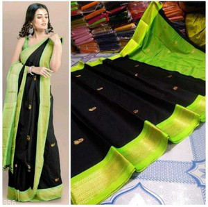 Fab Silk Woven Paithani Cotton Silk Saree