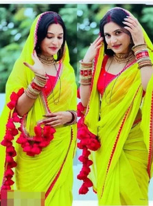 Ellesti fab Self Design Bollywood Georgette Saree