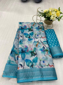 SPOTXY Self Design Kanjivaram Pure Cotton, Cotton Silk Saree