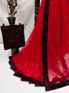 laxmibaa Embellished Bollywood Net Saree