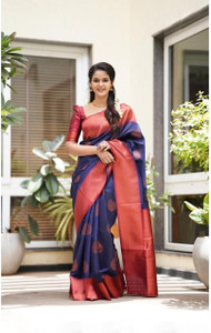 Gajal Self Design Kanjivaram Art Silk, Pure Silk Saree