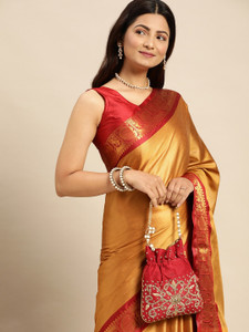 Fashion Club Collection Woven Banarasi Cotton Silk Saree