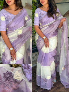 Tasrika Embroidered Bollywood Organza Saree