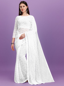 LOROFY Self Design Bollywood Net, Jacquard Saree