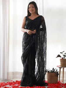 Sareemall Embellished Bollywood Net Saree