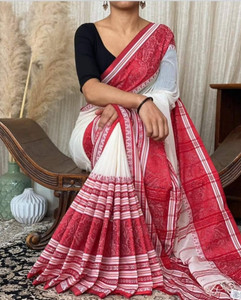 Bengal S Woven Handloom Cotton Blend Saree