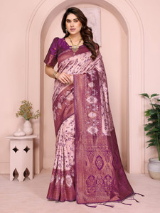 AVANTIKA FASHION Woven Kanjivaram Pure Silk, Art Silk Saree