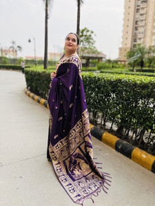 yourwish Woven Baluchari Art Silk Saree