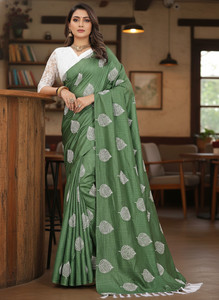 sadika Printed Bollywood Silk Blend Saree