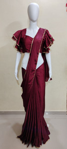 NANCY DESIGNER Self Design Bollywood Georgette Saree